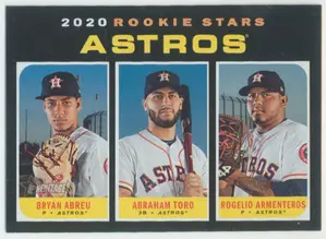 2020 Topps Heritage - Bryan Abreu/Abraham Toro/Rogelio Armenteros #102 Rookie Stars