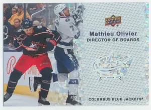 2023-24 UPPER DECK - MATHIEU OLIVIER #DB-6 DIRECTOR OF BOARDS SPECKLE