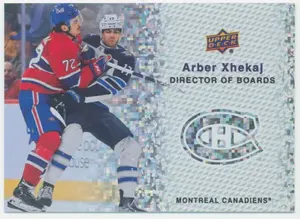 2023-24 UPPER DECK - ARBER XHEKAJ #DB-10 DIRECTOR OF BOARDS SPECKLE