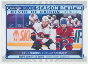 2021-22 O-PEE-CHEE - JOSH NORRIS #546 ROOKIE SEASON REVIEW