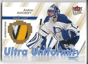 2007-08 Ultra Uniformity Patch #U-AR Andrew Raycroft (11/25)