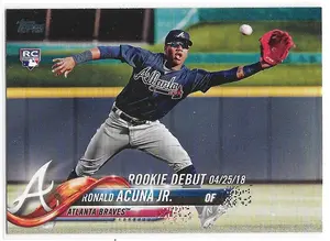 2018 Topps Update #US252 Ronald Acuna Jr. (Rookie Debut)