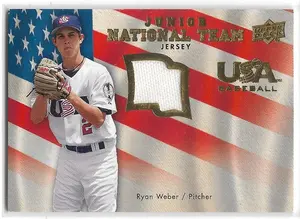 2008 Upper Deck USA Junior National Team Jerseys #USJR-RW Ryan Weber