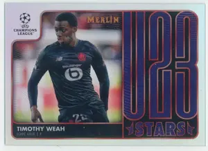 2021-22 Topps Merlin Collection Chrome UCL - Timothy Weah #U23-4 U23 Stars