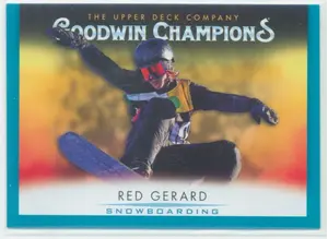 2021 Goodwin Champions - Red Gerard #84 Horizontal Turquoise Parallel