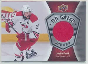 2016-17 UPPER DECK - JUSTIN FAULK #GJ-JF GAME JERSEY