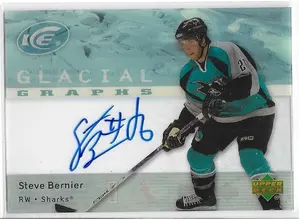 2007-08 Ice Glacial Graphs #GG-SB Steve Bernier