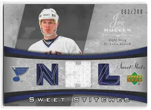 2006-07 Sweet Shot Sweet Stitches #SS-JM Joe Mullen (062/200)