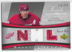 2006-07 Sweet Shot Sweet Stitches #SS-HZ Henrik Zetterberg (170/200)