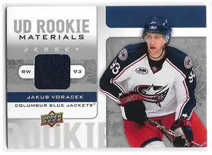 2008-09 Upper Deck UD Rookie Materials #RM-JV Jakub Voracek