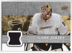 2008-09 Upper Deck UD Game Jersey #GJ-JG Jean-Sebastien Giguere