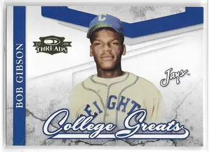 2008 Donruss Threads College Greats #CG-10 Bob Gibson