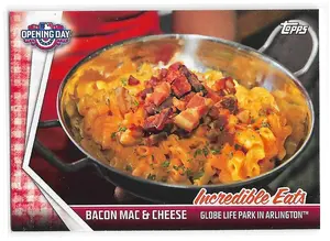 2017 Topps Opening Day Incredible Eats #IE-15 Bacon Mac & Cheese