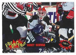 1994-95 Classic Enforcers of Hockey #E5 Corey Schwab