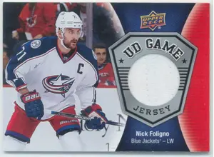 2016-17 UPPER DECK - NICK FOLIGNO #GJ-NF GAME JERSEY