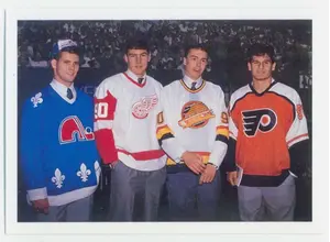 1990-91 UPPER DECK - OWEN NOLAN/KEITH PRIMEAU/PETR NEDVED/MIKE RICCI #351