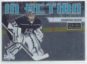 2018-19 O-PEE-CHEE PLATINUM - JONATHAN QUICK #IA-3 IN ACTION