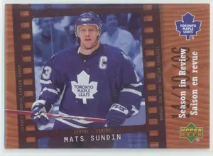 2007-08 McDONALD'S - MATS SUNDIN #SR2 SEASON IN REVIEW