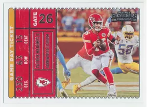 2022 Contenders Football - Patrick Mahomes II #GDT-PMA Game Day Ticket