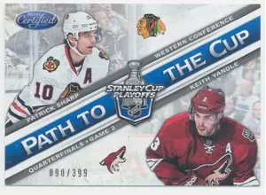 2012-13 PANINI CERTIFIED - PATRICK SHARP/KEITH YANDLE #PCQF12 PATH TO THE CUP 90/399