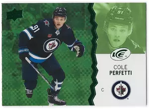 2023-24 Ice Green #58 Cole Perfetti