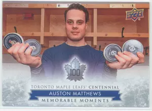 2017 TORONTO MAPLE LEAFS CENTENNIAL - AUSTON MATTHEWS #199 MEMORABLE MOMENTS SP!