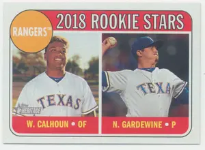 2018 Topps Heritage - Willie Calhoun/Nick Gardewine #86 Rookie Stars RC