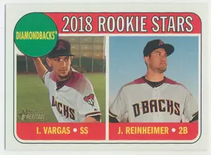 2018 Topps Heritage - Ildemaro Vargas/Jack Reinheimer #323 Rookie Stars RC