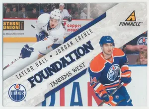 2011-12 PANINI PINNACLE - TAYLOR HALL/JORDAN EBERLE #6 FOUNDATION TANDEMS WEST