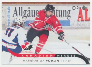 2009-10 O-PEE-CHEE - MARIE-PHILIP POULIN #CB-MP CANADIAN HEROES