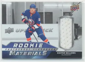 2020-21 UPPER DECK - KIEFFER BELLOWS #RPF-KB ROOKIE PHOTOSHOOT FLASHBACK MATERIALS