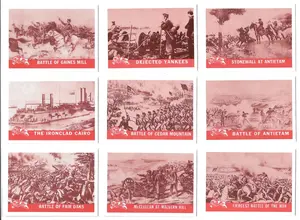 1965 Civil War Picture Card Reprints - Complete 55-card Set