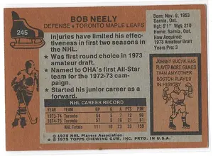 1975-76 Topps #245 Bob Neely *