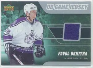 2006-07 UPPER DECK - PAVOL DEMITRA #J-DE GAME JERSEY