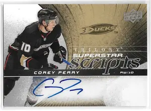 2008-09 Trilogy Superstar Scripts #SS-CP Corey Perry