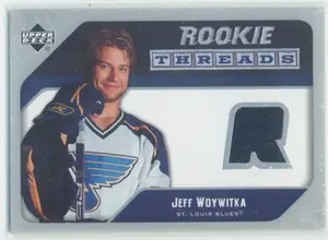 2005-06 UPPER DECK - JEFF WOYWITKA #RT-JW ROOKIE THREADS