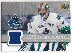 2008-09 Upper Deck UD Game Jersey #GJ2-CS Curtis Sanford