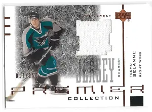 2001-02 Premier Collection Jersey Black #B-TS Teemu Selanne (017/150)