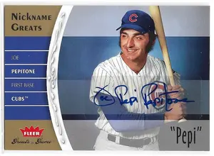 2006 Greats of the Game Nickname Greats Autographs #NG-JP Joe Pepitone