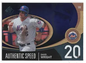 2007 SP Authentic Authentic Speed #AS-17 David Wright