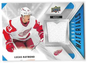 2021-22 Upper Deck Rookie Materials #RM-LR Lucas Raymond