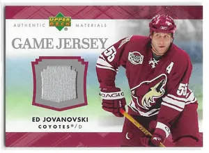 2007-08 Upper Deck Game Jersey #J-EJ Ed Jovanovski