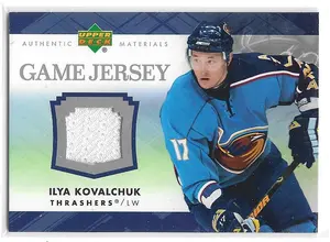 2007-08 Upper Deck Game Jersey #J-IK Ilya Kovalchuk
