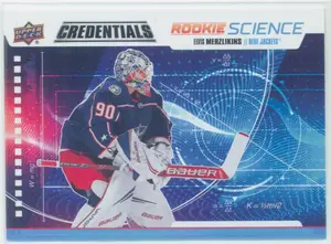 2019-20 CREDENTIALS - ELVIS MERZLIKINS #RS-18 ROOKIE SCIENCE