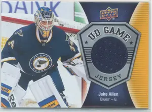 2016-17 UPPER DECK - JAKE ALLEN #GJ-JA GAME JERSEY