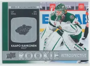 2021-22 UPPER DECK - KAAPO KAHKONEN #RR-10 ROOKIE RETROSPECTIVE