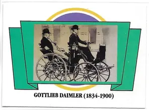1992 Panini 100 Antique Cars 1st Collector Edition #10 Gottlieb Daimler (1834-1900)