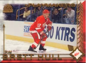 2001-02 ADRENALINE - BRETT HULL #4 PLAYMAKERS