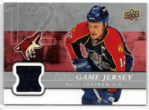 2008-09 UD Olli Jokinen GU Jersey Florida Panthers