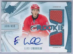 2013-14 SPx #190 Elias Lindholm RC (330/499) *